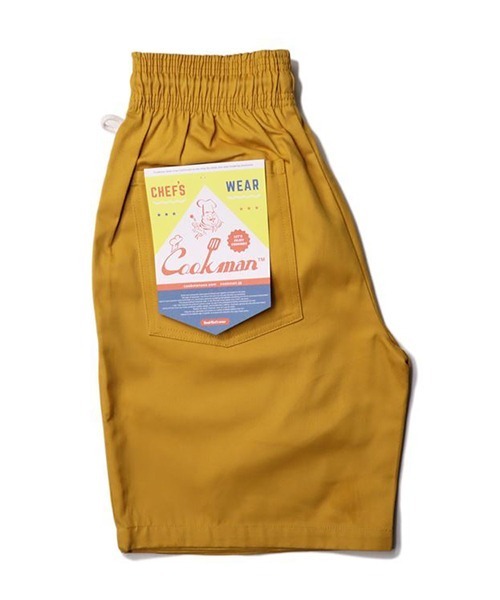 COOKMAN（クックマン）の「Cookman クックマン シェフショートパンツ ハーフパンツ イージーパンツ マスタード（その他パンツ・レディース・マスタード・SMALL/MEDIUM/LARGE/X-LARGE）」の2枚目の写真