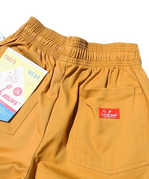 COOKMAN（クックマン）の「Cookman クックマン シェフショートパンツ ハーフパンツ イージーパンツ マスタード（その他パンツ・レディース・マスタード・SMALL/MEDIUM/LARGE/X-LARGE）」の5枚目の写真