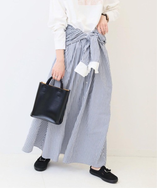 JOURNAL STANDARD relume（ジャーナルスタンダード　レリューム）の「タイプライターワッシャークレリックワンピース◆（ワンピース・レディース・グレー/ブルー・FREE）」の3枚目の写真