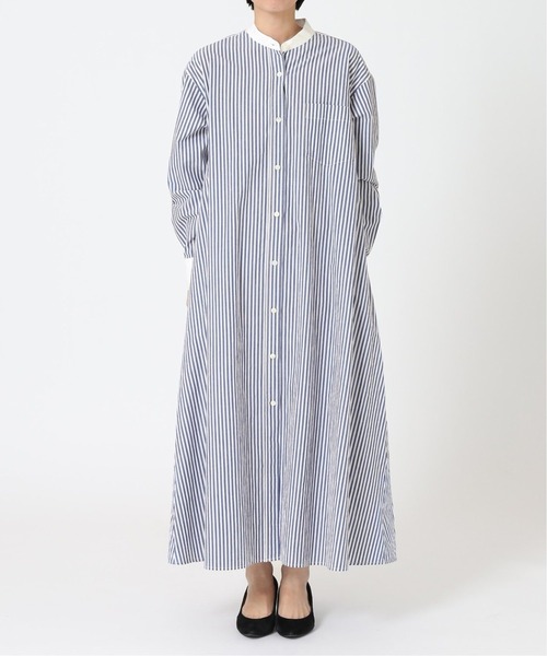 JOURNAL STANDARD relume（ジャーナルスタンダード　レリューム）の「タイプライターワッシャークレリックワンピース◆（ワンピース・レディース・グレー/ブルー・FREE）」の16枚目の写真