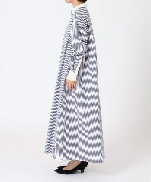 JOURNAL STANDARD relume（ジャーナルスタンダード　レリューム）の「タイプライターワッシャークレリックワンピース◆（ワンピース・レディース・グレー/ブルー・FREE）」の12枚目の写真