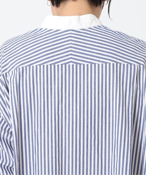 JOURNAL STANDARD relume（ジャーナルスタンダード　レリューム）の「タイプライターワッシャークレリックワンピース◆（ワンピース・レディース・グレー/ブルー・FREE）」の20枚目の写真