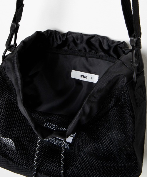 WEGO（ウィゴー）の「WEGO/メッシュ巾着ショルダー（ショルダーバッグ・レディース・ホワイト/ブラック・FREE）」の13枚目の写真