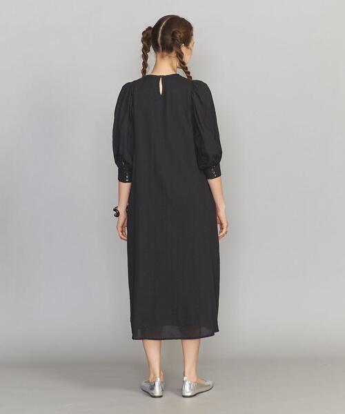 Torrazzo Donna（トラッゾドンナ）の「【別注】＜TORRAZZO DONNA＞ギャザーワンピース（ワンピース・レディース・ブラック/オレンジ系その他・FREE）」の5枚目の写真