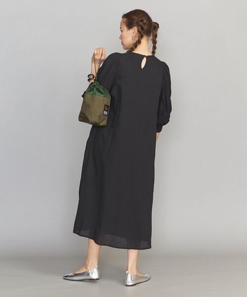 Torrazzo Donna（トラッゾドンナ）の「【別注】＜TORRAZZO DONNA＞ギャザーワンピース（ワンピース・レディース・ブラック/オレンジ系その他・FREE）」の7枚目の写真