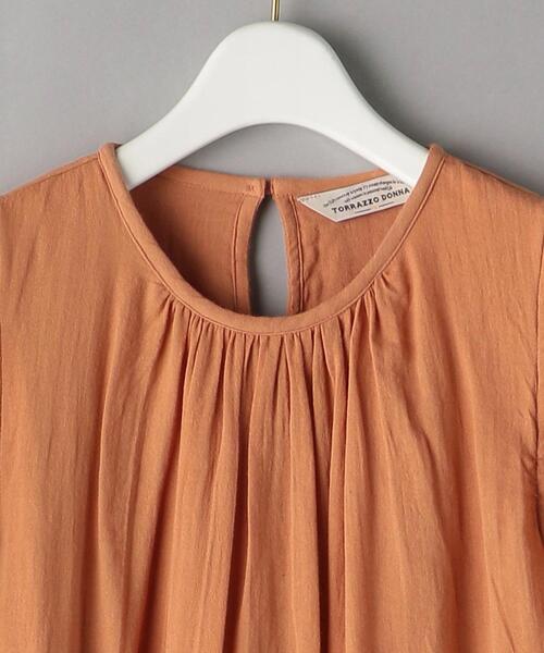 Torrazzo Donna（トラッゾドンナ）の「【別注】＜TORRAZZO DONNA＞ギャザーワンピース（ワンピース・レディース・ブラック/オレンジ系その他・FREE）」の12枚目の写真