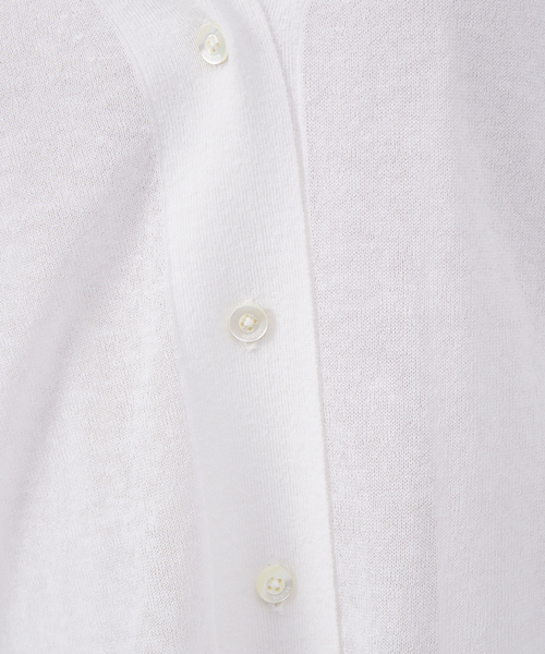 qualite（カリテ）の「ライトコットンリネンカーディガン（カーディガン/ボレロ・レディース・グレー/ホワイト/ブラック・フリー）」の12枚目の写真