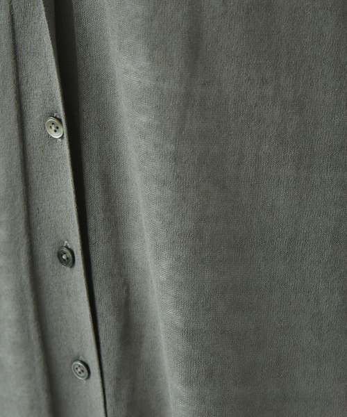 qualite（カリテ）の「ライトコットンリネンカーディガン（カーディガン/ボレロ・レディース・グレー/ホワイト/ブラック・フリー）」の14枚目の写真