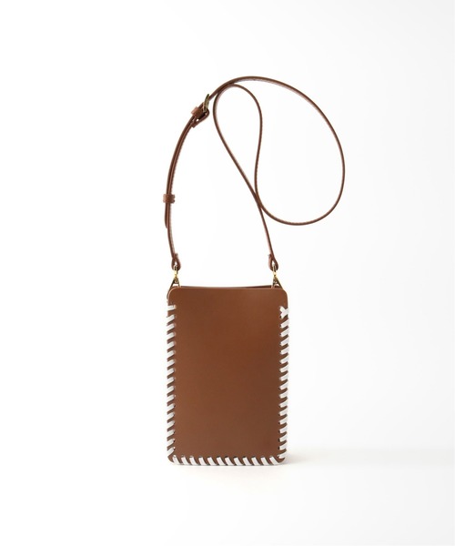 Elleme（エレメ）の「【Elleme】 PHONE バッグ◆（ショルダーバッグ・レディース・ブラウン/ピンク・FREE）」の2枚目の写真