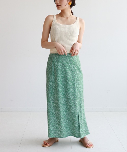 SLOBE citron.（スローブシトロン）の「SLOBE citron. ビタミンカラーニットキャミソール【手洗い可能】◆（キャミソール・レディース・オレンジ/アイボリー・FREE）」の17枚目の写真