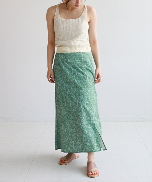 SLOBE citron.（スローブシトロン）の「SLOBE citron. ビタミンカラーニットキャミソール【手洗い可能】◆（キャミソール・レディース・オレンジ/アイボリー・FREE）」の19枚目の写真