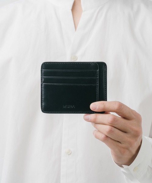 MURA（ムラ）の「薄型 本革 レザー フラグメントケース カードケース（カードケース・メンズ・ブラック/ダークブラウン/キャメル/ネイビー・FREE）」の2枚目の写真