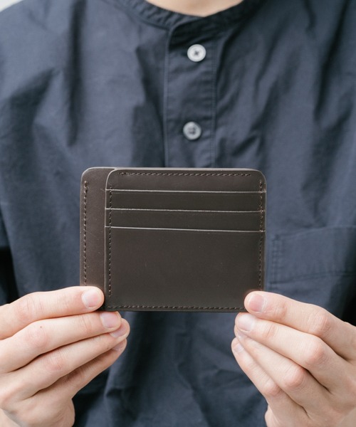 MURA（ムラ）の「薄型 本革 レザー フラグメントケース カードケース（カードケース・メンズ・ブラック/ダークブラウン/キャメル/ネイビー・FREE）」の5枚目の写真