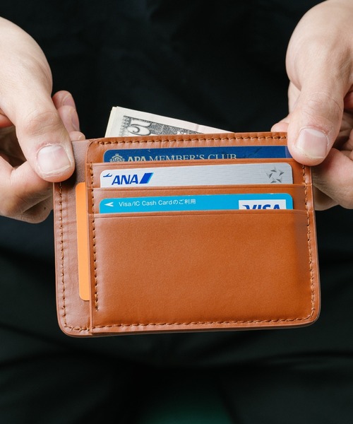 MURA（ムラ）の「薄型 本革 レザー フラグメントケース カードケース（カードケース・メンズ・ブラック/ダークブラウン/キャメル/ネイビー・FREE）」の17枚目の写真