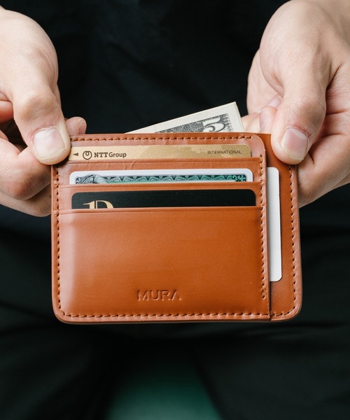 MURA（ムラ）の「薄型 本革 レザー フラグメントケース カードケース（カードケース・メンズ・ブラック/ダークブラウン/キャメル/ネイビー・FREE）」の14枚目の写真