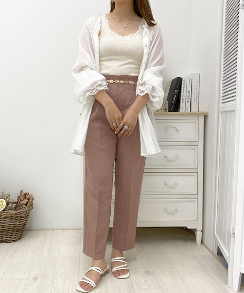 apres jour（アプレジュール）の「アソートテーパードパンツ【ZOZOTOWN限定アイテム】（その他パンツ・レディース・ブラック系その他/アイボリー/モカ/ベージュ・MEDIUM/SMALL/X-LARGE）」の4枚目の写真