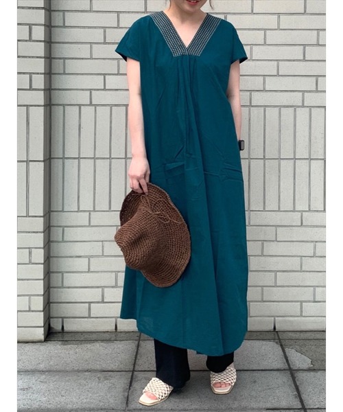 Lugnoncure（ルノンキュール）の「インド刺繍ワンピース（ワンピース・レディース・レッド/ブラック/ブルー・ﾌﾘ-）」の3枚目の写真