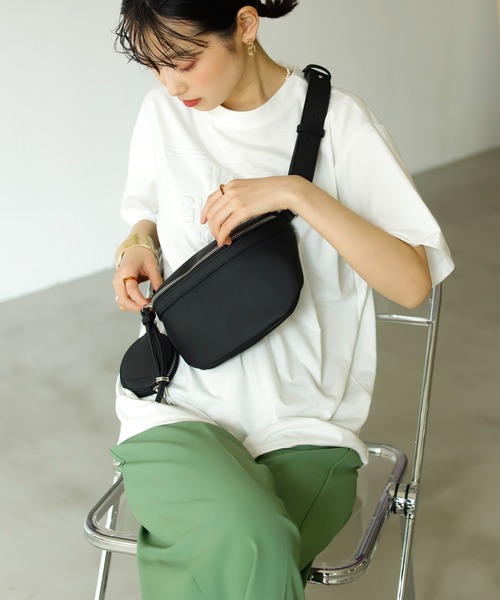 Birthday room（バースデイルーム）の「ポーチ付きボディバッグ（ボディバッグ/ウエストポーチ・レディース・ブラック/ベージュ・FREE）」の13枚目の写真