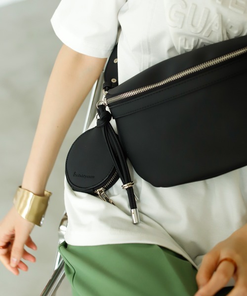 Birthday room（バースデイルーム）の「ポーチ付きボディバッグ（ボディバッグ/ウエストポーチ・レディース・ブラック/ベージュ・FREE）」の14枚目の写真