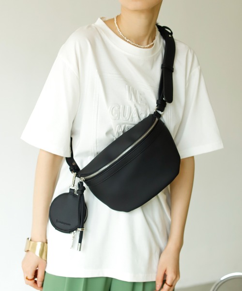 Birthday room（バースデイルーム）の「ポーチ付きボディバッグ（ボディバッグ/ウエストポーチ・レディース・ブラック/ベージュ・FREE）」の17枚目の写真