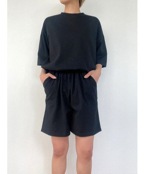 AMAIL（アマイル）の「HOPPYメロンセットアップ（ルームウェア/パジャマ・レディース・ホワイト/ブラック/グリーン・FREE）」の2枚目の写真