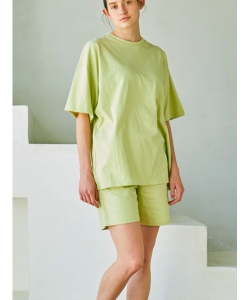 AMAIL（アマイル）の「HOPPYメロンセットアップ（ルームウェア/パジャマ・レディース・ホワイト/ブラック/グリーン・FREE）」の6枚目の写真