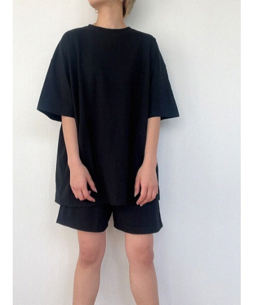 AMAIL（アマイル）の「HOPPYメロンセットアップ（ルームウェア/パジャマ・レディース・ホワイト/ブラック/グリーン・FREE）」の4枚目の写真