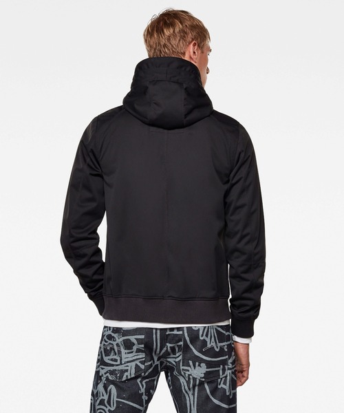 G-STAR（ジースター）の「UTILITY HOODED SOFTSHELL JACKET（ミリタリージャケット・メンズ・ダークブラック・SMALL/X-SMALL/XX-SMALL/LARGE/MEDIUM）」の3枚目の写真