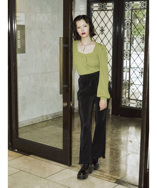 jouetie（ジュエティ）の「スクエア2WAYカーデ（カーディガン/ボレロ・レディース・ブラック/レッド/オレンジ/グリーン・MEDIUM）」の21枚目の写真