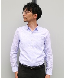 HIDEAWAYS NICOLE | 綿麻ジャカードシャツ(シャツ/ブラウス)