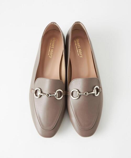 closet story（クローゼットストーリー）の「＜closet story＞ スクエアトゥ ビットローファー シューズ（ローファー・レディース・モカ/ブラック・23cm/24.5cm/24cm/23.5cm）」の5枚目の写真