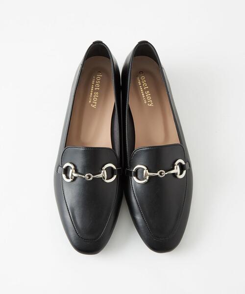 closet story（クローゼットストーリー）の「＜closet story＞ スクエアトゥ ビットローファー シューズ（ローファー・レディース・モカ/ブラック・23cm/24.5cm/24cm/23.5cm）」の7枚目の写真