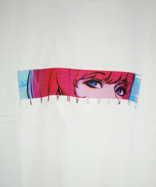 9090（ナインティナインティ）の「【WEB限定】LHP/エルエイチピー/ アニメーションプリントTシャツ(目)（Tシャツ/カットソー・レディース・ホワイト/ブラック・MEDIUM/LARGE）」の10枚目の写真
