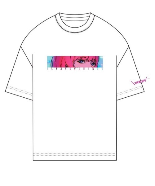 9090（ナインティナインティ）の「【WEB限定】LHP/エルエイチピー/ アニメーションプリントTシャツ(目)（Tシャツ/カットソー・レディース・ホワイト/ブラック・MEDIUM/LARGE）」の21枚目の写真