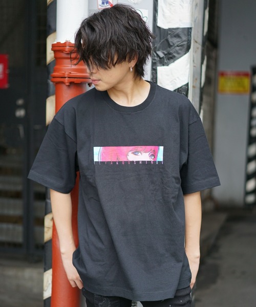 9090（ナインティナインティ）の「【WEB限定】LHP/エルエイチピー/ アニメーションプリントTシャツ(目)（Tシャツ/カットソー・レディース・ホワイト/ブラック・MEDIUM/LARGE）」の7枚目の写真