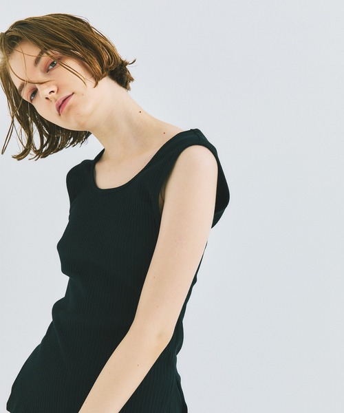 UNITED TOKYO（ユナイテッドトウキョウ）の「beautility　リバーテレコ タンクトップ（タンクトップ・レディース・ブラック/ブルー/グリーン・FREE）」の10枚目の写真