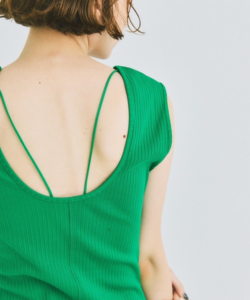 UNITED TOKYO（ユナイテッドトウキョウ）の「beautility　リバーテレコ タンクトップ（タンクトップ・レディース・ブラック/ブルー/グリーン・FREE）」の18枚目の写真