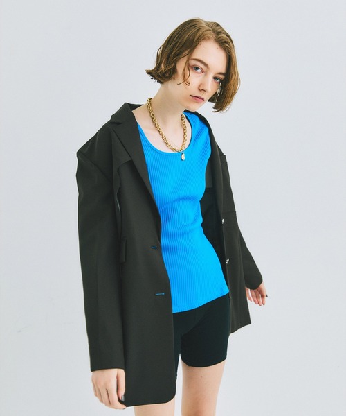 UNITED TOKYO（ユナイテッドトウキョウ）の「beautility　リバーテレコ タンクトップ（タンクトップ・レディース・ブラック/ブルー/グリーン・FREE）」の20枚目の写真