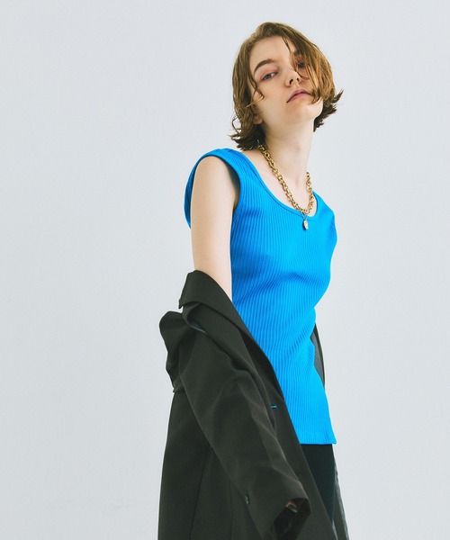 UNITED TOKYO（ユナイテッドトウキョウ）の「beautility　リバーテレコ タンクトップ（タンクトップ・レディース・ブラック/ブルー/グリーン・FREE）」の21枚目の写真