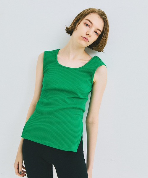 UNITED TOKYO（ユナイテッドトウキョウ）の「beautility　リバーテレコ タンクトップ（タンクトップ・レディース・ブラック/ブルー/グリーン・FREE）」の13枚目の写真