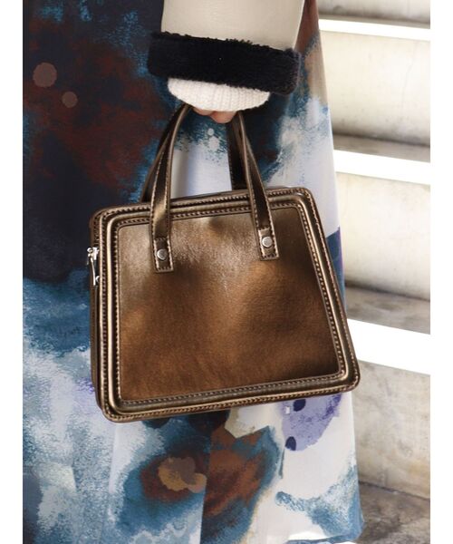 MURUA（ムルーア）の「トラペーズミニBAG（ハンドバッグ・レディース・ブラック/ブラウン/その他1・FREE）」の3枚目の写真