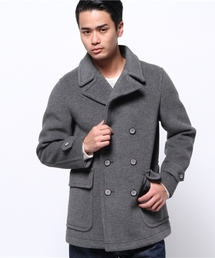 EDIFICE | ◇カルゼカットパイルハーフD/Bコート(ピーコート)