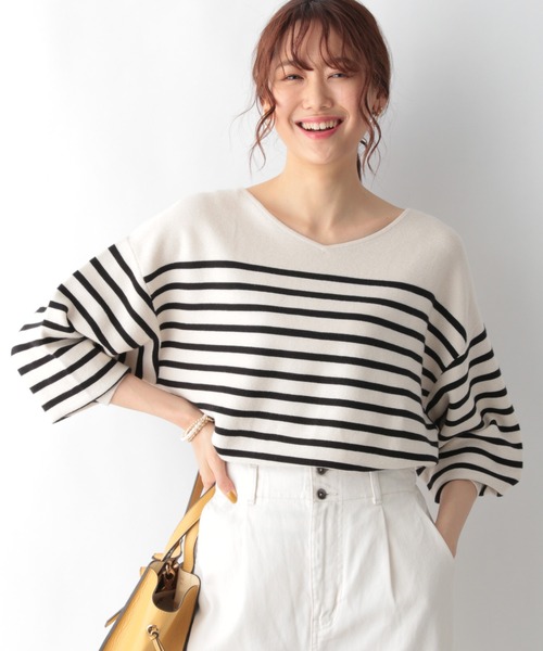 GLOBAL WORK（グローバルワーク）の「トリプルイージーニットプルオーバー/942802（ニット/セーター・レディース・グレー/オフホワイト/アイボリー/ワインレッド/その他/モカ/ライトベージュ/ラベンダー/その他1・SMALL/MEDIUM/LARGE）」の12枚目の写真