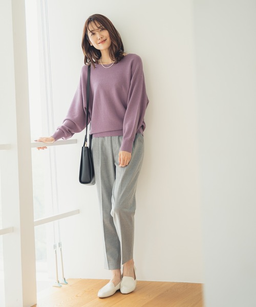 GLOBAL WORK（グローバルワーク）の「トリプルイージーニットプルオーバー/942802（ニット/セーター・レディース・グレー/オフホワイト/アイボリー/ワインレッド/その他/モカ/ライトベージュ/ラベンダー/その他1・SMALL/MEDIUM/LARGE）」の20枚目の写真