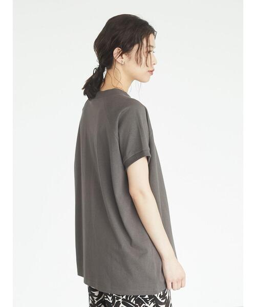 Green　Parks（グリーンパークス）の「ハイネックラグランTEE＊（Tシャツ/カットソー・レディース・オフホワイト/ブラック/オレンジ/ブラウン・FREE）」の12枚目の写真