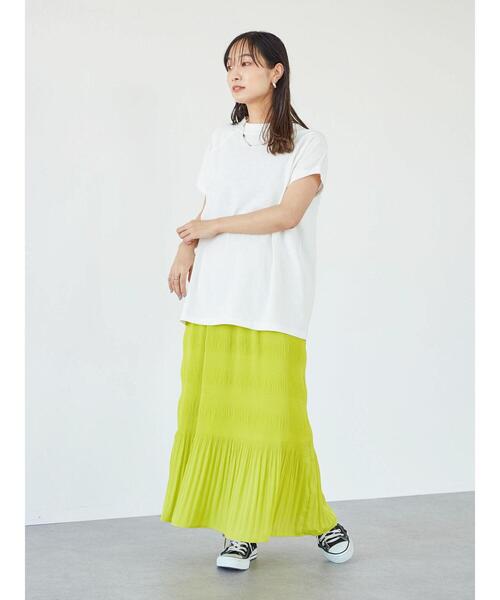 Green　Parks（グリーンパークス）の「ハイネックラグランTEE＊（Tシャツ/カットソー・レディース・オフホワイト/ブラック/オレンジ/ブラウン・FREE）」の17枚目の写真