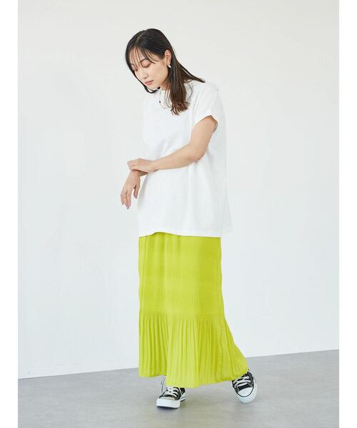 Green　Parks（グリーンパークス）の「ハイネックラグランTEE＊（Tシャツ/カットソー・レディース・オフホワイト/ブラック/オレンジ/ブラウン・FREE）」の18枚目の写真