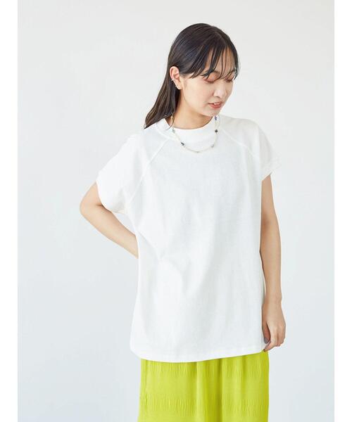 Green　Parks（グリーンパークス）の「ハイネックラグランTEE＊（Tシャツ/カットソー・レディース・オフホワイト/ブラック/オレンジ/ブラウン・FREE）」の19枚目の写真