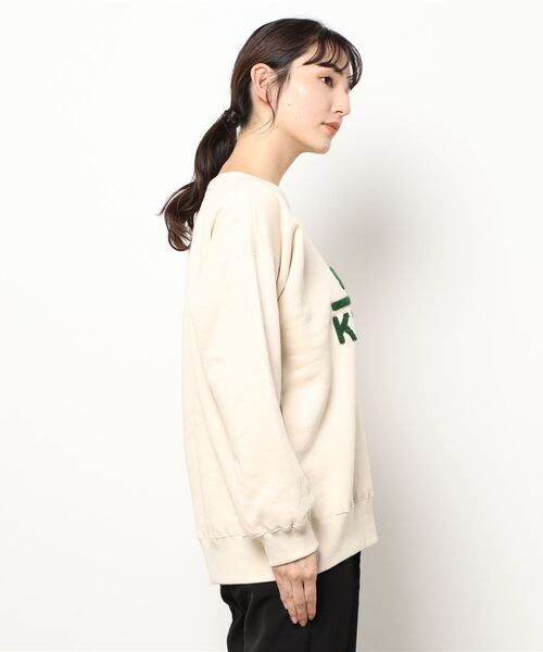 KRIFF MAYER Lady's Collection(クリフメイヤーレディースコレクション)の「裏起毛ゆるスウェット(ロゴ)(スウェット・レディース・ネイビー/ナチュラル/グレー/カラフル/ベージュ/その他5/チャコール/グリーン/レンガ・MEDIUM/LARGE)」の11枚目の写真