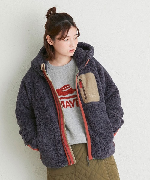 KRIFF MAYER Lady's Collection(クリフメイヤーレディースコレクション)の「裏起毛ゆるスウェット(ロゴ)(スウェット・レディース・ネイビー/ナチュラル/グレー/カラフル/ベージュ/その他5/チャコール/グリーン/レンガ・MEDIUM/LARGE)」の15枚目の写真